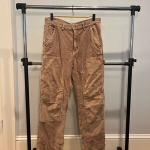 BDG Brown Cargo Pants Relaxed Fit Cotton